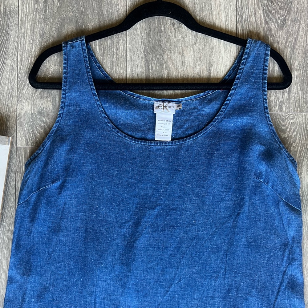 Calvin Klein Blue Midi Tank Dress - Picture 2 of 10